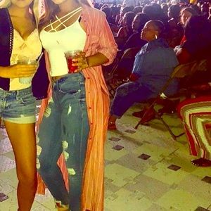 Pink Collared Kimono